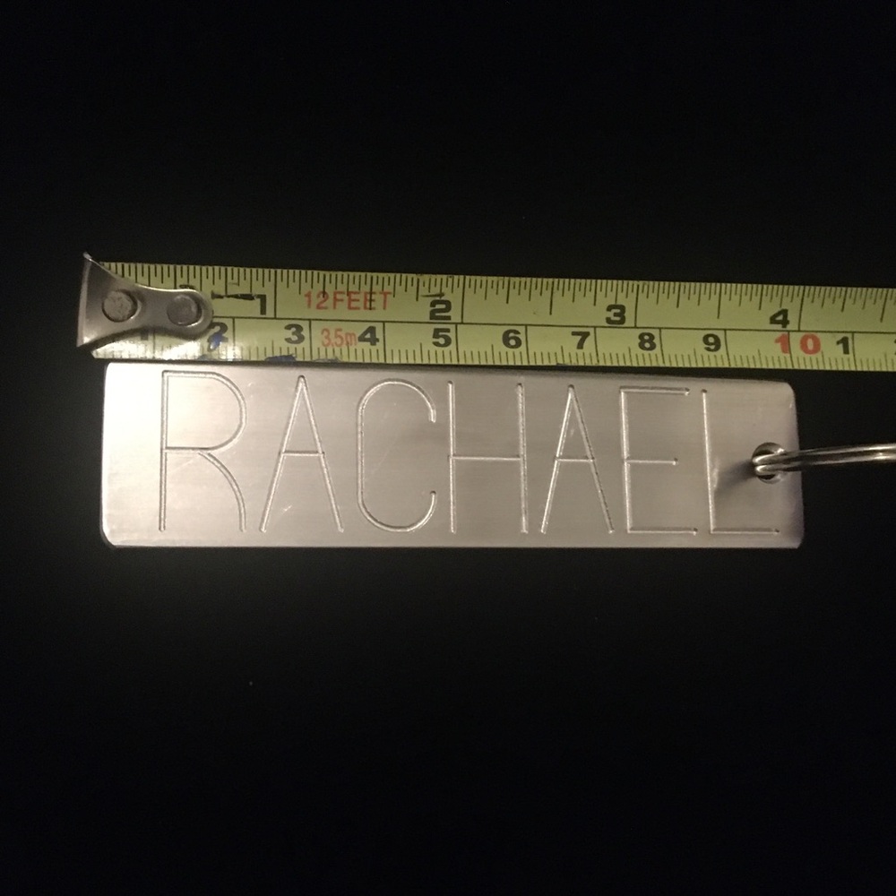 Metal Aluminum Alloy RACHAEL Keychain - Picture 4 of 6